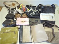 Box of women's purses and bags