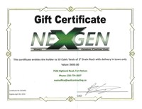 Gift Certificate - Drain Rock