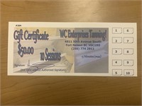 Gift Certificate for Tanning
