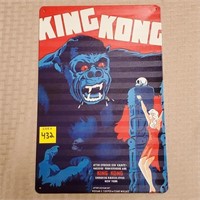 King Kong Metal Sign