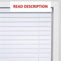 $17  23x64 1-in Slat White Vinyl Darkening Blinds