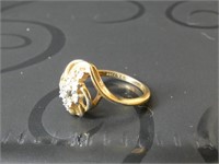 OF) Vintage Gold PLATED ring, it is stamped GE,