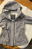 C5)  Hollister women’s gray and white medium