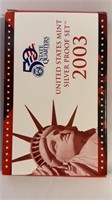 2003 Silver proof set with COA