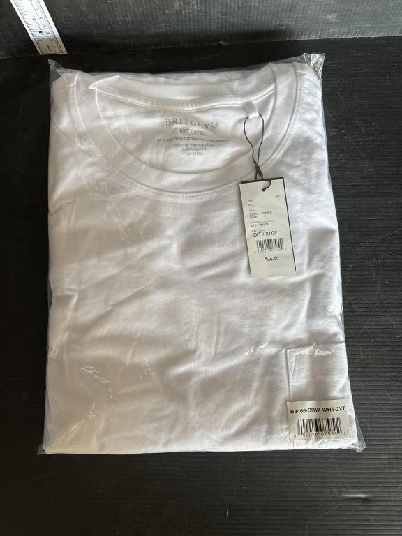 Pkg of 2 white white t-shirts