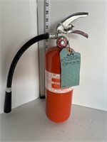 Orange fire extinguisher