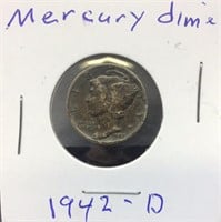OF) 1942-D MERCURY DIME