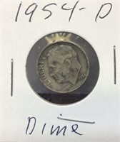 OF) 1954-D DIME