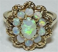 14KT YELLOW GOLD OPAL RING 3.30 GRS