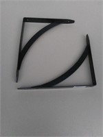 (2) New Metal Shelf Brackets, 9.75" x 7.75"