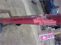 old  red star express lines barrel tool penn yan