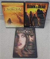 C12) 3 DVDs Movies Horror Dawn Of The Dead