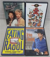C12) 4 DVDs Movies Urban Cowboy Eating Raoul