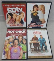 C12) 4 DVDs Movies Comedy Just Marries Hot Chick