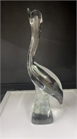 14" Daum Nancy France Crystal bird sculpture