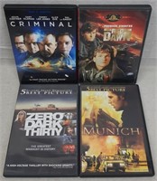 C12) 4 DVDs Movies Action Red Dawn Criminal Munich