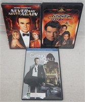C12) 3 DVDs Movies 007 James Bond Casino Royale