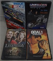 C12) 4 DVDs Movies Nascar American Chopper
