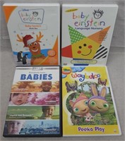 C12) 4 DVDs Childrens Kids Disney Baby Einstein