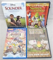 C12) 4 DVDs Movies Kids Family Disney Sounder