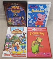 C12) 4 DVDs Movies Kids Family Peppa Pig Pooh