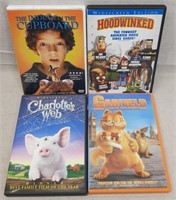 C12) 4 DVDs Movies Family Indian In The Cupboard
