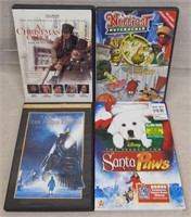 C12) 4 DVDs Movies Family Christmas Polar Express