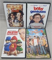 C12) 4 DVDs Movies Kids Family Hook The Sandlot 2