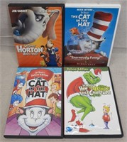 C12) 4 DVDs Movies Kids Family Dr Seuss
