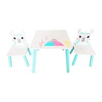 Danawares Llama Square Table With 2-Chairs *2