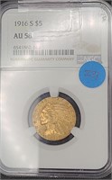 1916-S $5 Gold Indian
