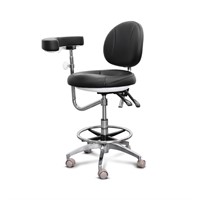 *Dental Assistant Chair Microfiber with Rotatable