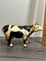 Vintage Plastic Cow Figure Toy Farm 1996