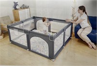 Baby Playpen, Playpen for Babies and Toddlers, Blk
