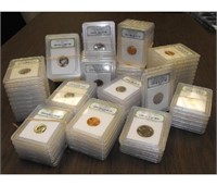 Lot of (50) INB Slabbed PROOF-BU Coins