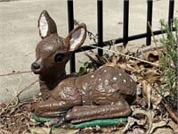 Garden Decorative Baby Deer, Concrete