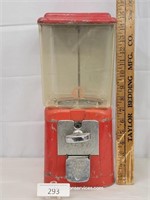 Vintage 15" Acorn Penny Gumball Vending Machine