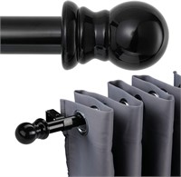 $20  Black Curtain Rods Adjustable  1 Dia