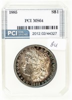 Coin 1885-P Morgan Silver Dollar-PCI-MS64
