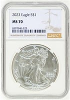 Coin 2023 Silver Eagle-NGC-MS70