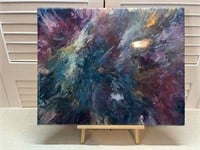 Colorful Acrylic and Resin Painting