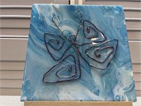Blue Butterfly 3D Acrylic and Resin Painting