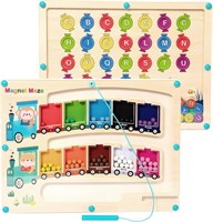 $24  2 in 1 Magnetic Color & Number Maze  Ages 2-5