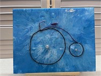 Bicycle 3D Wire Acrylic and Resin Painting