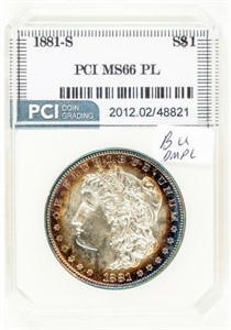 Coin 1881-S Morgan Silver Dollar-PCI-MS66PL