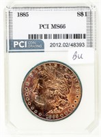 Coin 1885-P Morgan Silver Dollar-PCI-MS66