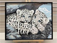 Snow Leopard Paint by Numbers