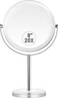$22  20X Makeup Mirror  Double Sided 1X & 20X