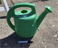 GREEN PLASTIC WATER CAN