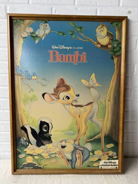 1988 Bambi Disney Movie Poster